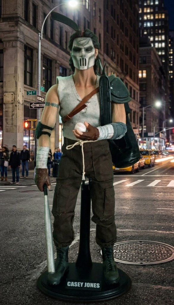 Casey Jones 1/6 scale figure by DreamEX on a New York street